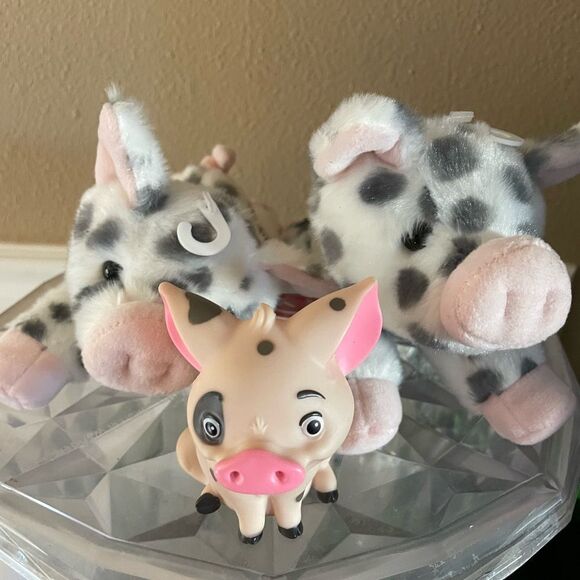 2 Aurora Pig Plush Pigs and Pua hard Pig Figure - Picture 2 of 15
